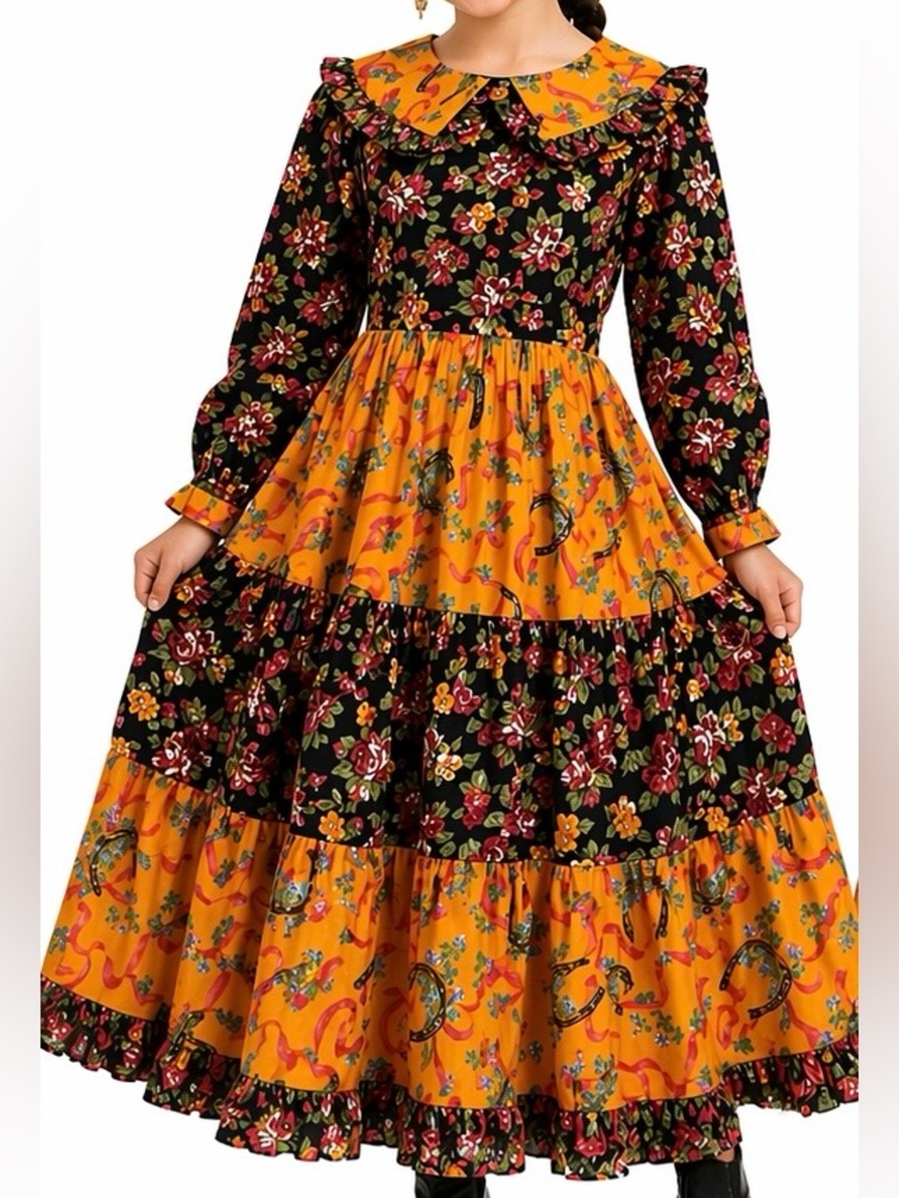 Wee Clancy Escaramuza Dress Girls Size 12 Colorful
Floral Charra Dress NWT